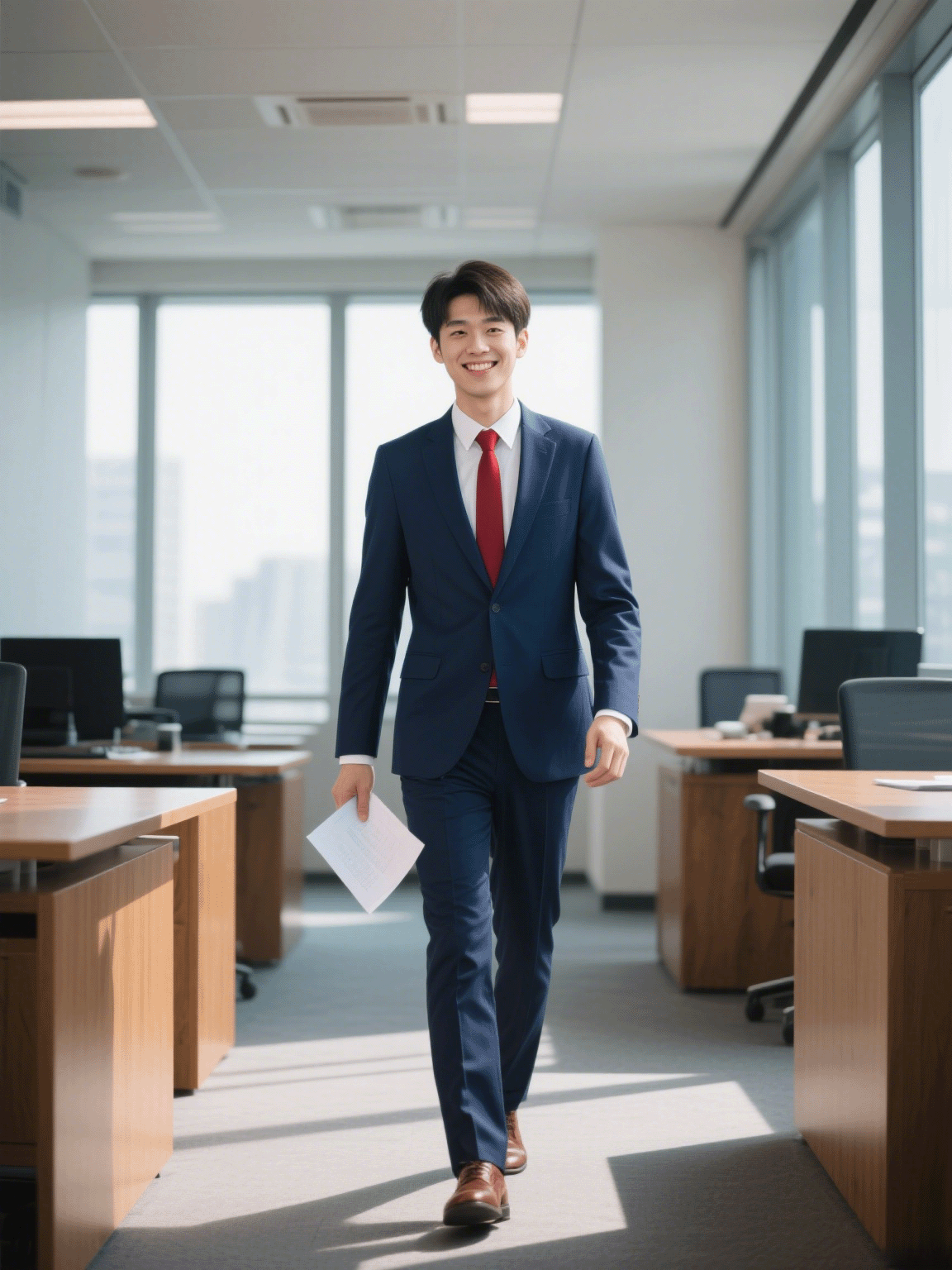 商务正装示范